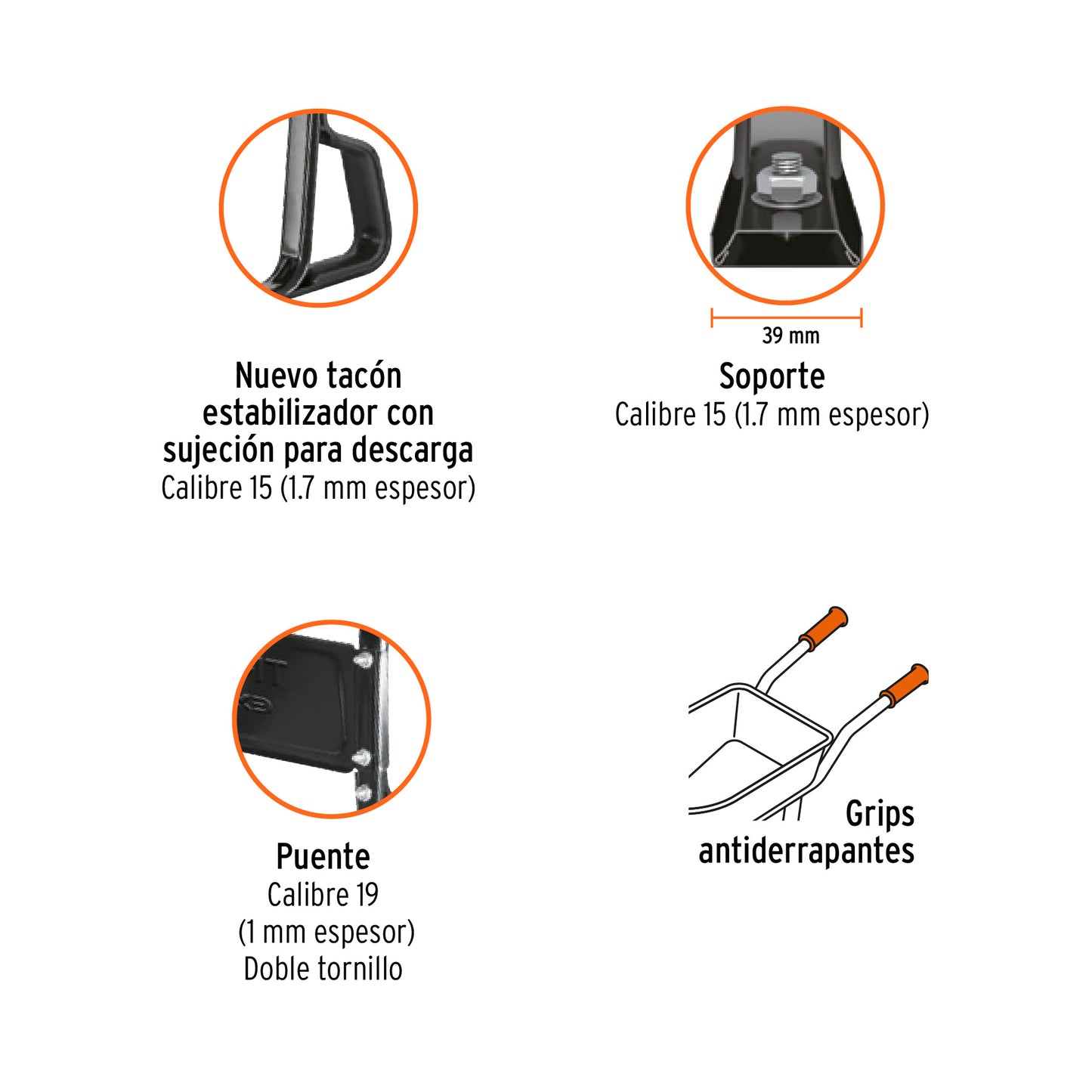 Carretilla 4.5 ft3 Neumática, bastidor tubular, TRUPER