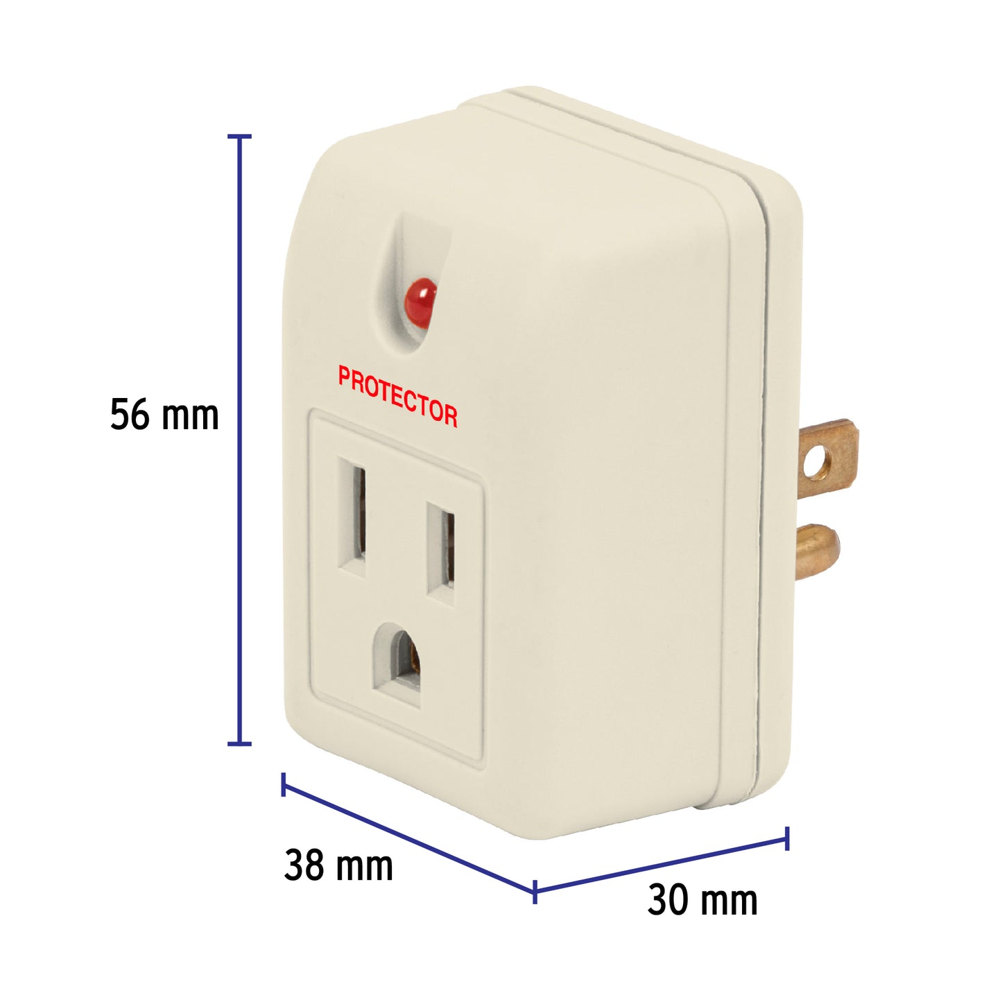 Adaptador Con Supresor De Picos 270 Joules, Volteck