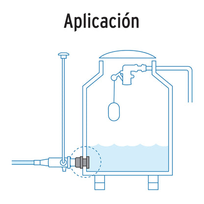 Brida de 1-1/2'', de Polipropileno para tinaco FOSET
