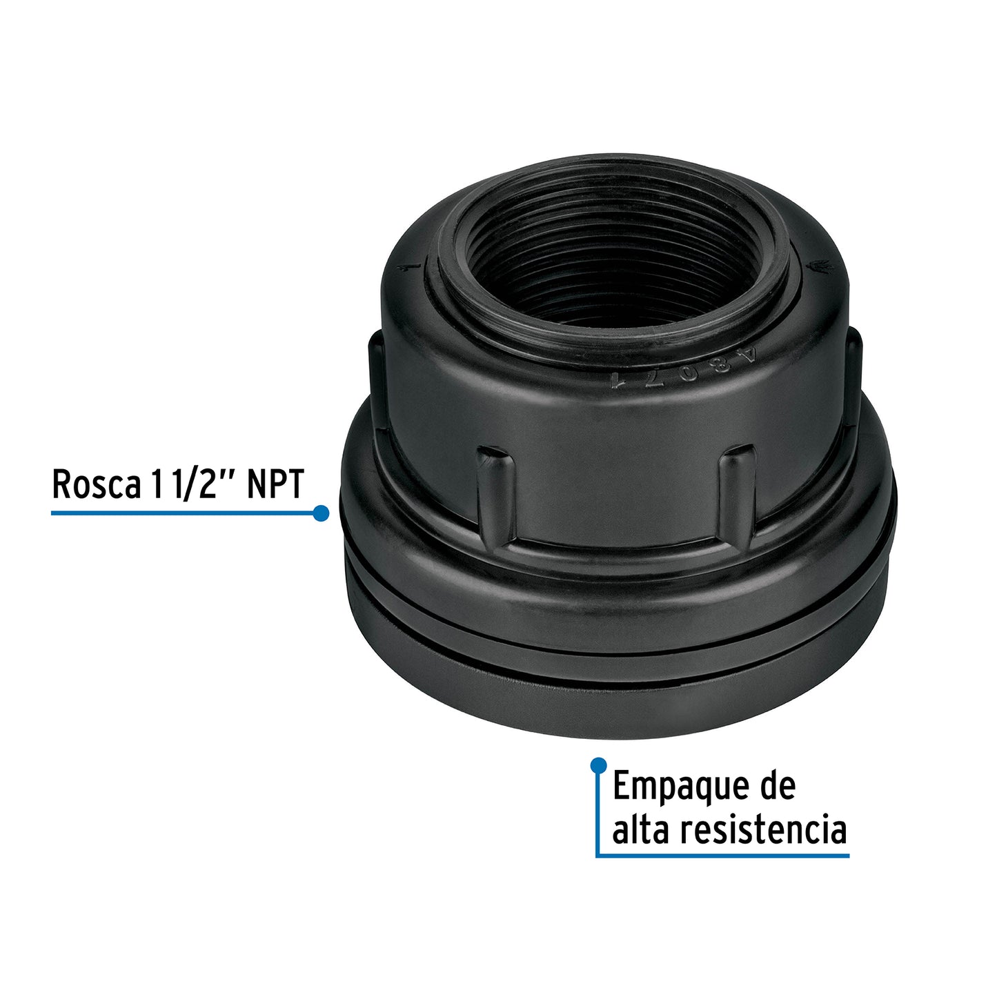 Brida de 1-1/2'', de Polipropileno para tinaco FOSET