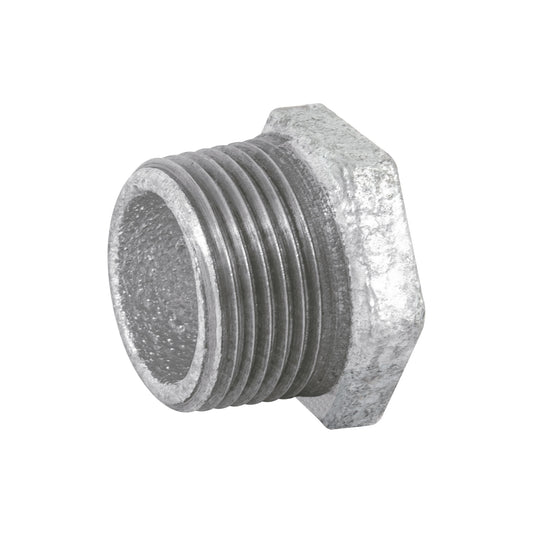 Reducidor bushing de acero galvanizado 3/4" x 1/2" FOSET