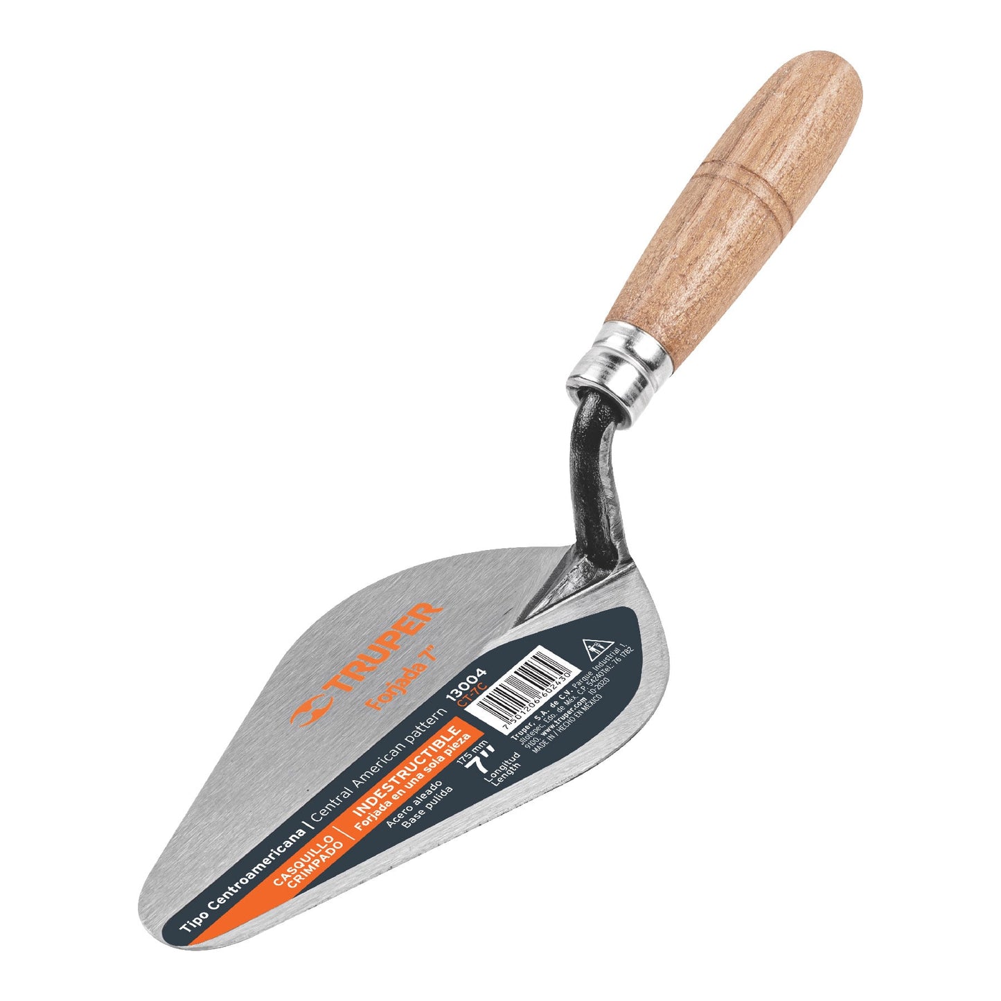Cuchara para albañil 7" Forjada tipo Centroamericana TRUPER