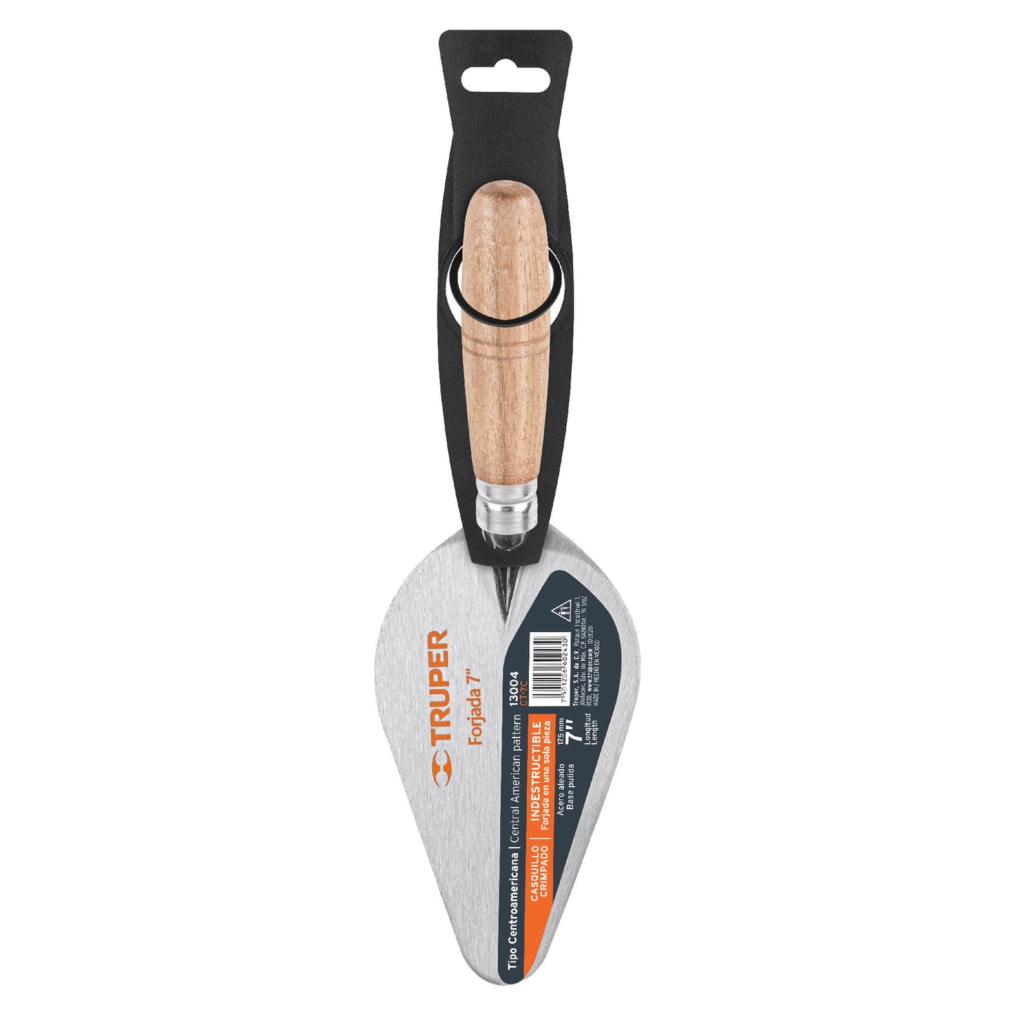 Cuchara para albañil 7" Forjada tipo Centroamericana TRUPER