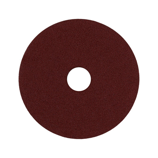 Disco de lija 4-1/2" con respaldo de fibra, grano 80, TRUPER
