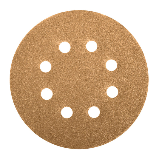 Caja con 5 discos de lija 5" grano 120 lijadora roto-orbital
