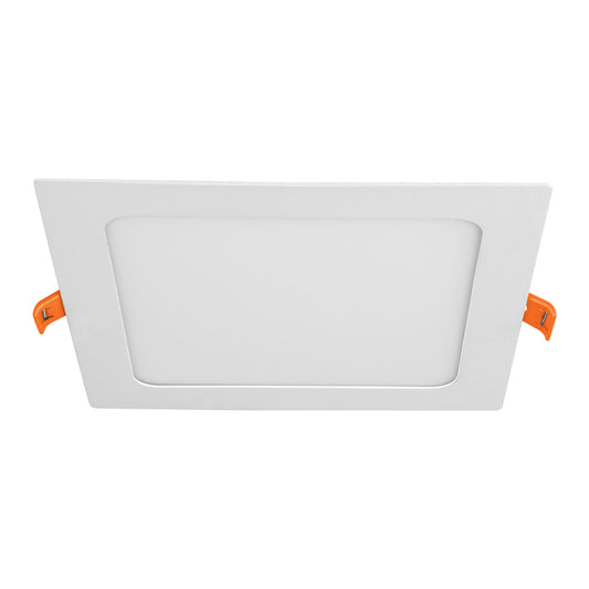 Luminario ultradelgado cuadrado p/empotrar 12W, luz de día, Volteck