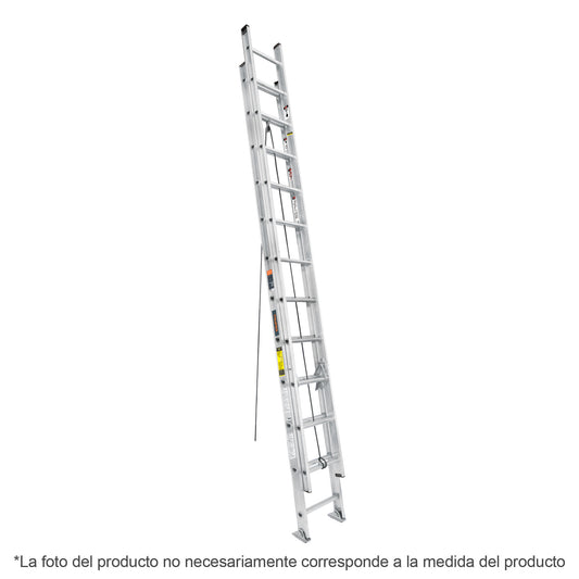 Escalera de extensión, tipo III, 28 escalones, Truper