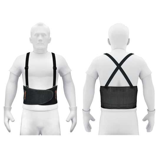 Faja lumbar con tirantes ajustables, talla mediana TRUPER