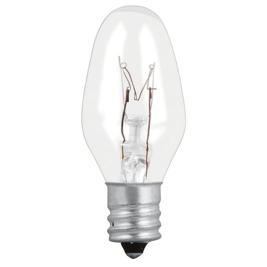 Caja Con 50 Focos Incandescentes Transparentes Base E12 7.5w