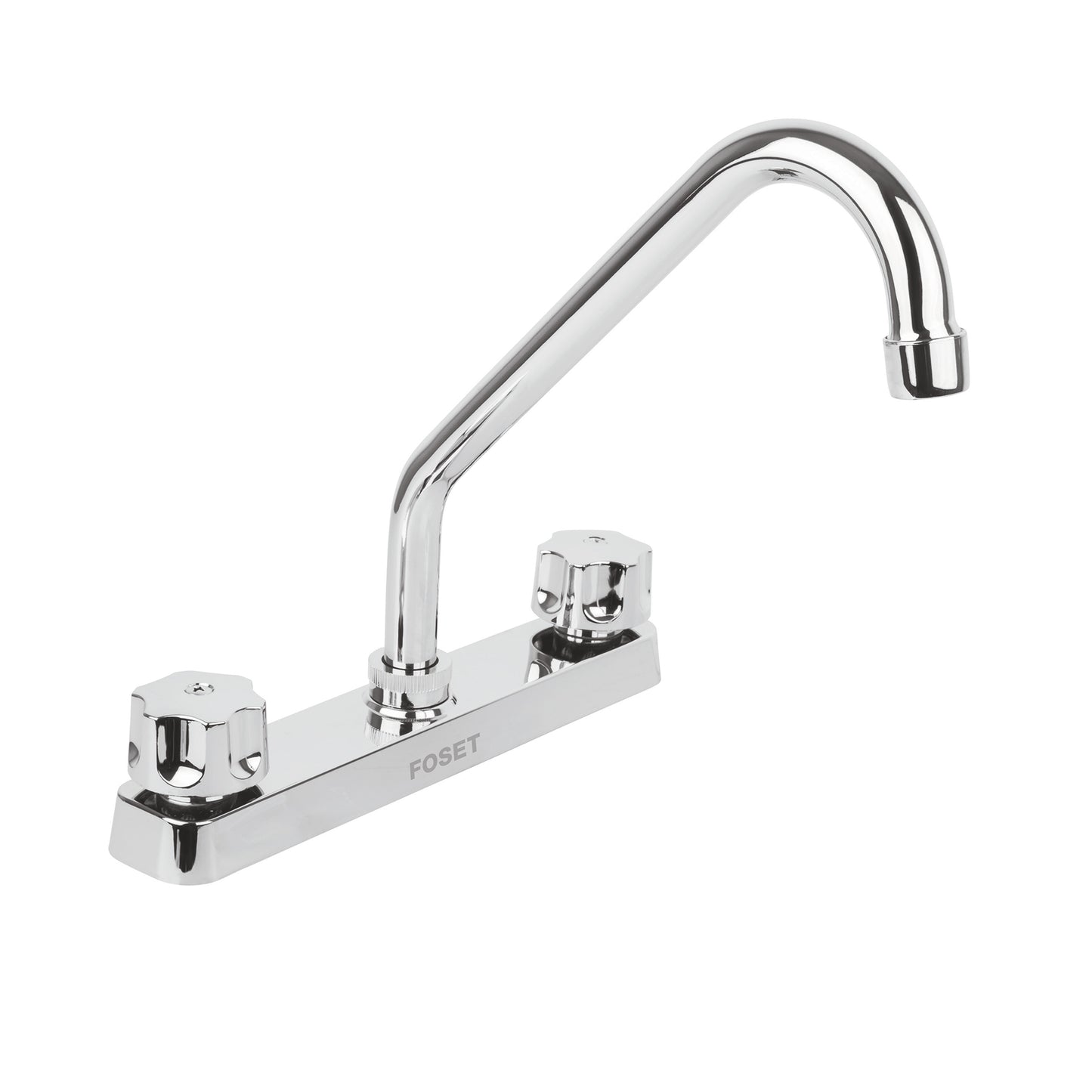 Mezcladora plástica 8" cuello largo para fregadero, standard Foset