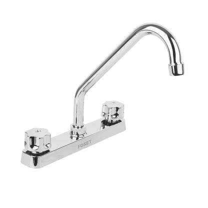 Mezcladora plástica 8" cuello largo para fregadero, standard Foset