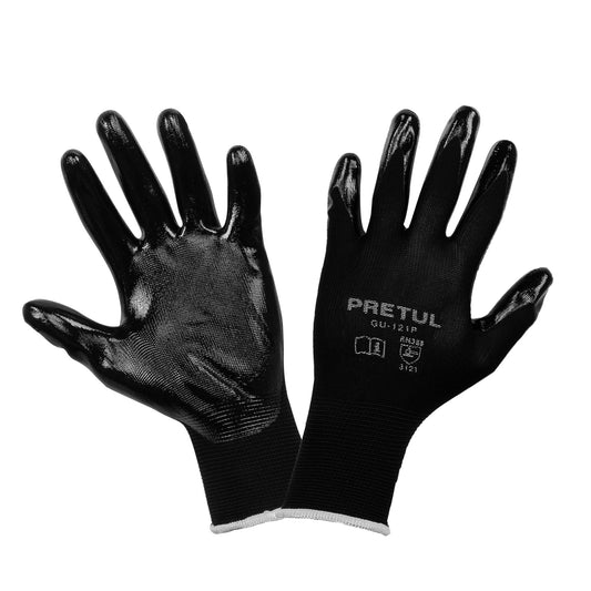 Guantes de nylon recubiertos de nitrilo, CH, PRETUL