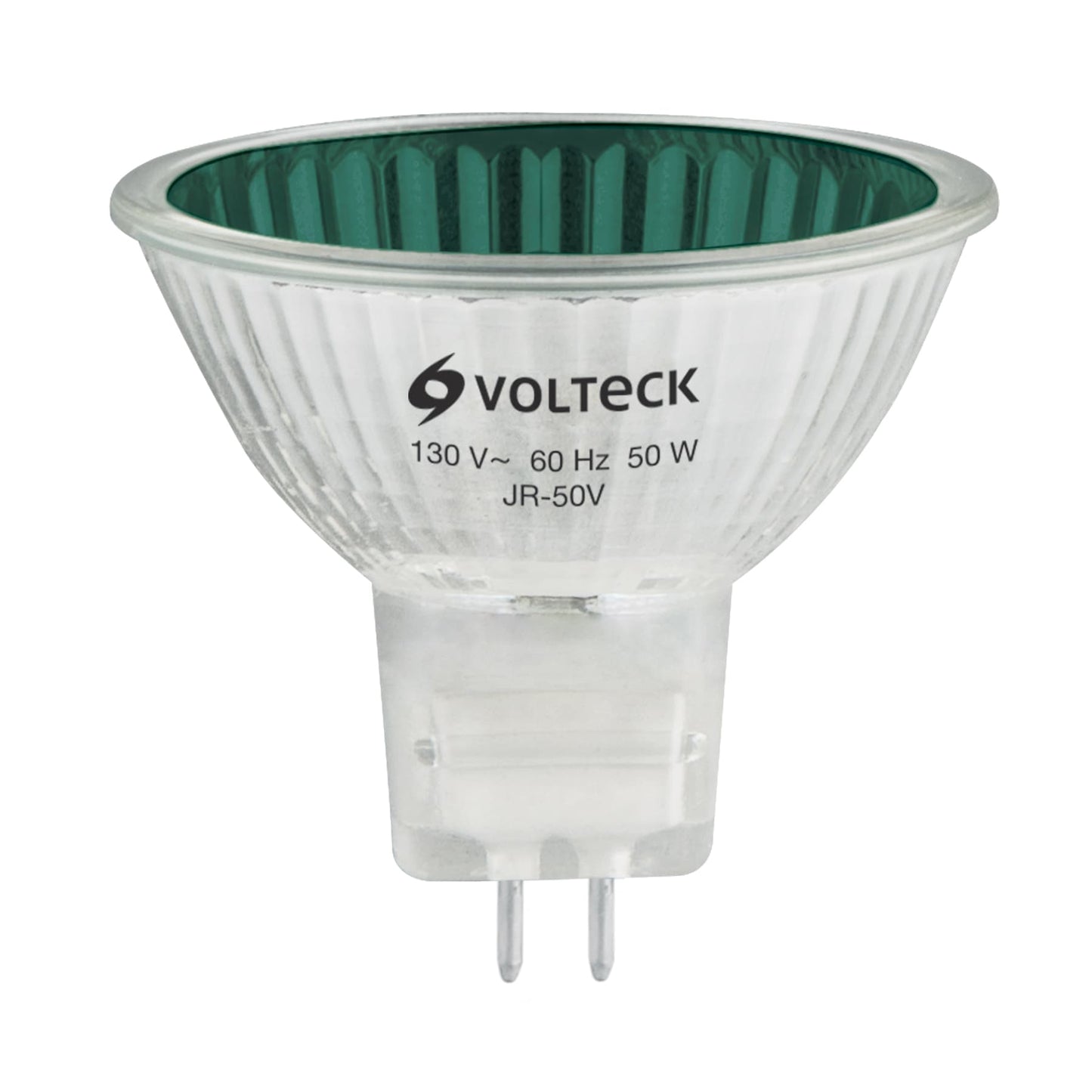 Lámpara De Halógeno Verde 50 W Tipo Mr16 En Caja, Volteck