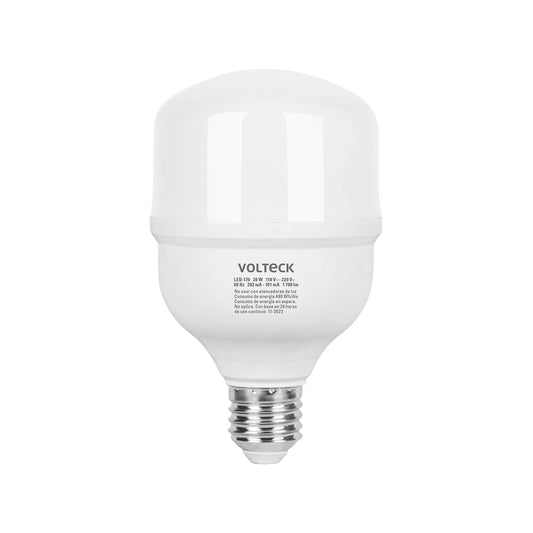 Lámpara de LED alta potencia 20 W luz de día, caja, Volteck