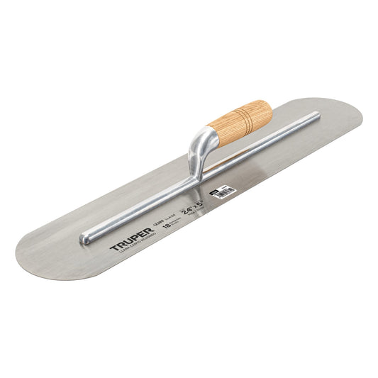 Plancha mango de madera, Canto redondo de 18 Remaches, 24'' TRUPER