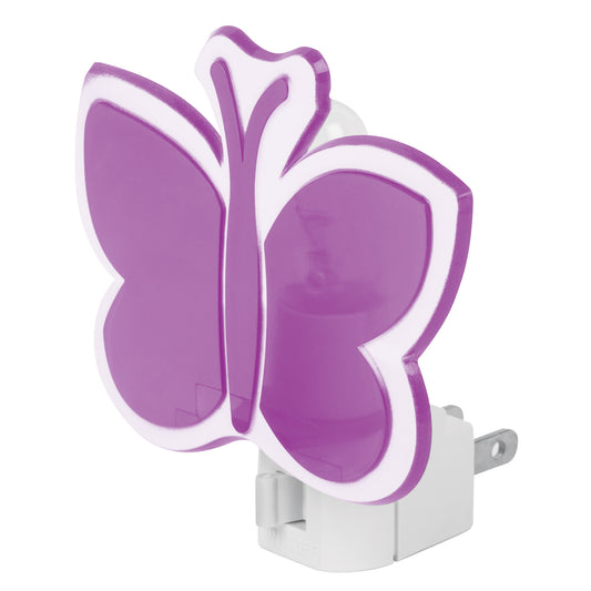 Luz De Noche Con Lámpara E12, Mariposa, Volteck