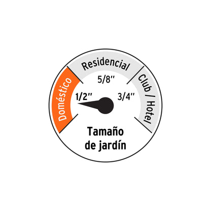Manguera 1/2"reforzada 3 capas 15 m conexiones plásticas, Truper Home