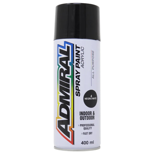 Spray / Pintura en aerosol "Negro mate" ADMIRAL