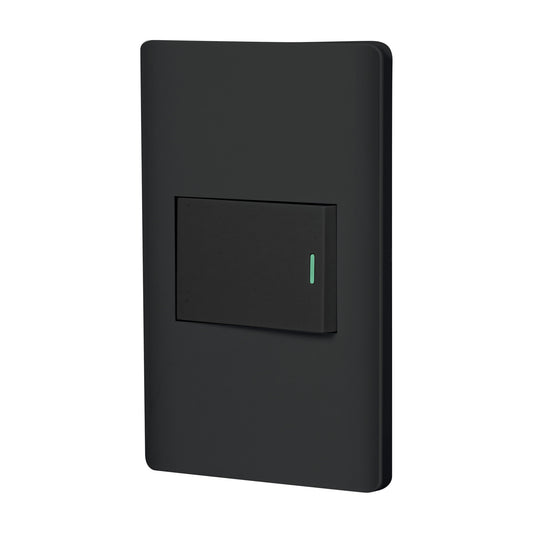 Placa Armada Negra 1 Interruptor De 3 Vías 1.5 Mód, Lisboa