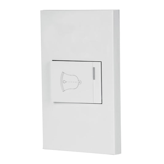 Placa Armada 1 Interruptor De Timbre,1.5mod, Española,Blanco