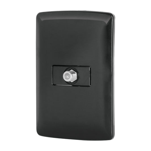 Placa Armada Con Conexión Para Tv, Negro, Línea Italiana