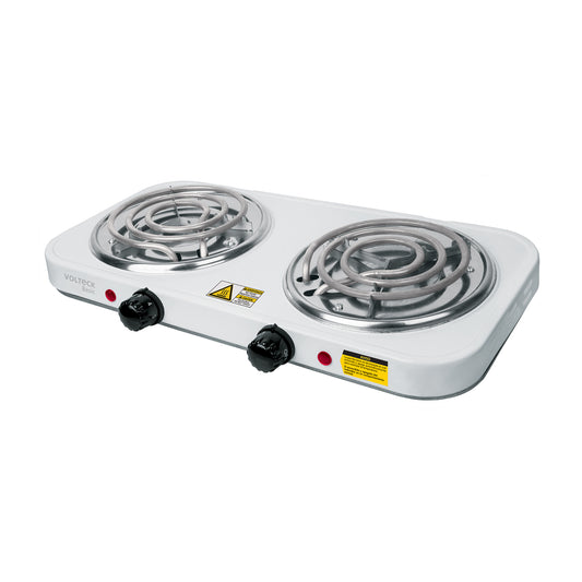 Parrilla Eléctrica 2 Quemadores, Rectangular, Volteck Basic