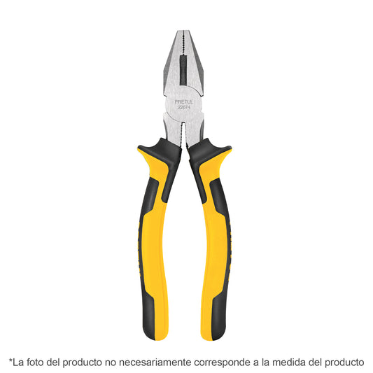 Pinza para electricista 7" mango Comfort Grip, Pretul