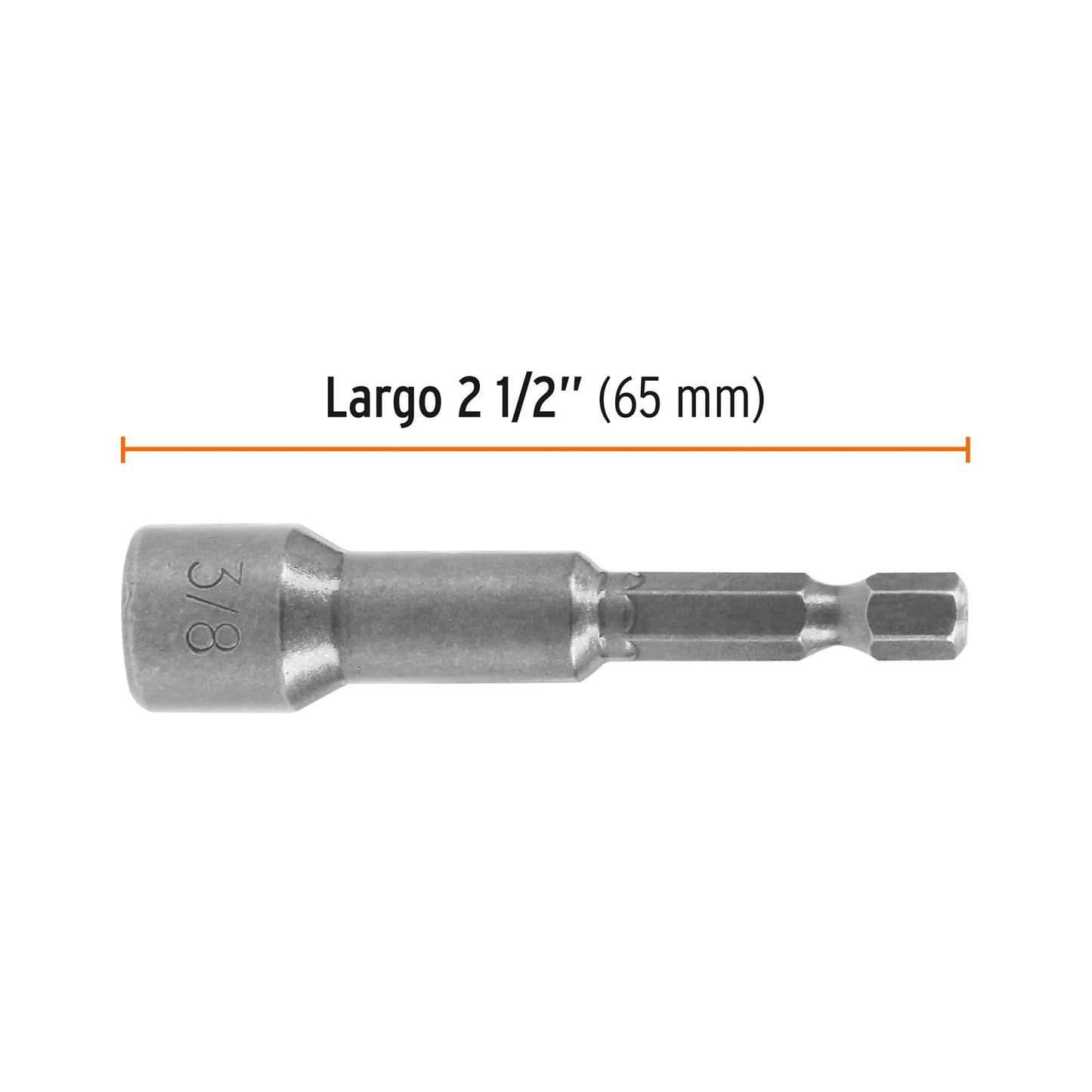 Estuche con 15 dados magnéticos de 3/8" largo 2-1/2", Expert