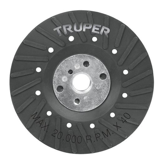 Respaldo para discos de lija 4-1/2", eje 5/8-11, Truper
