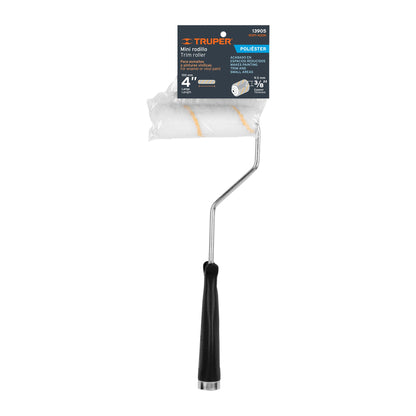 Mini rodillo con felpa para esmaltes y pinturas de 4" TRUPER