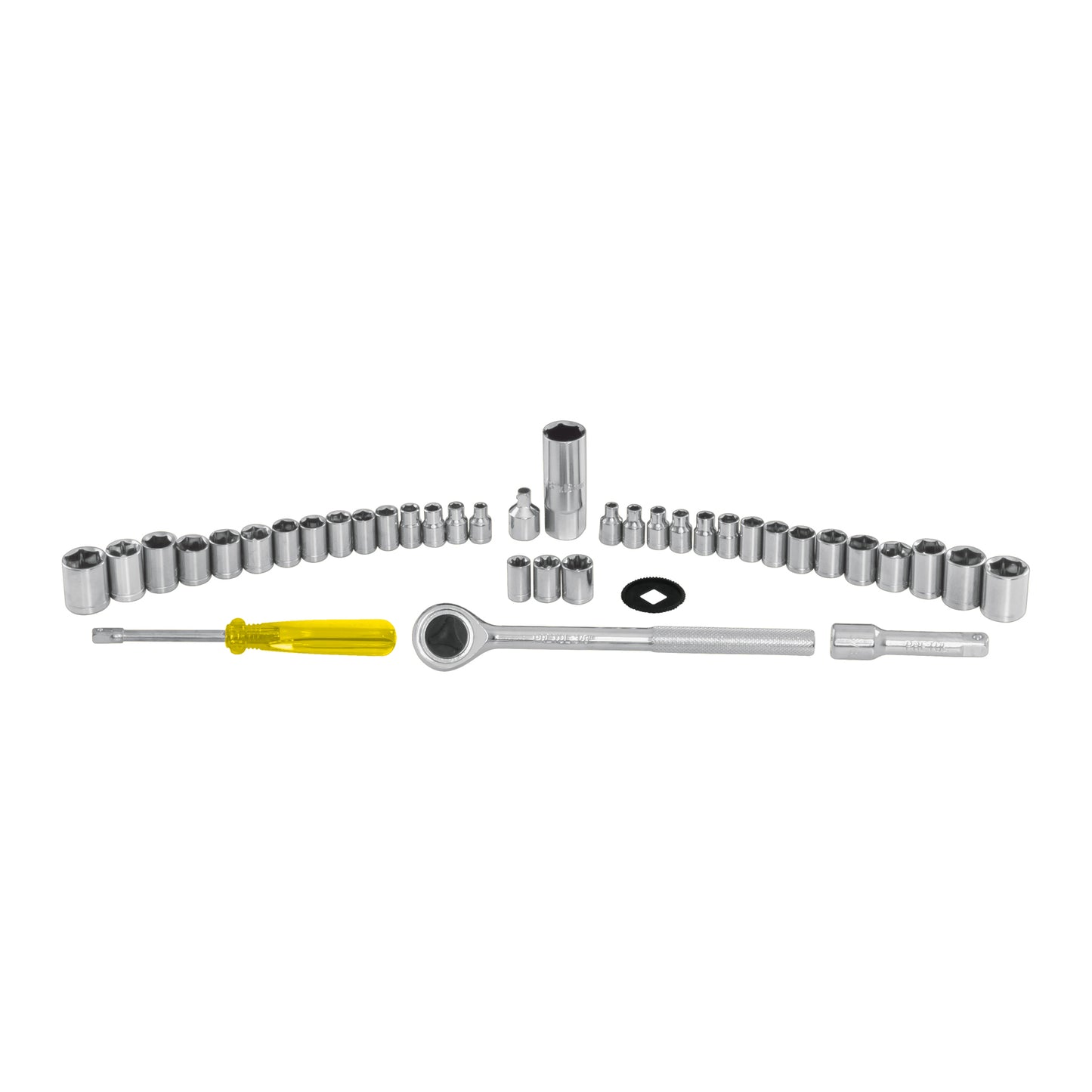 Juego de 39 herramientas 1/4'' y 3/8'' para mecánico, PRETUL
