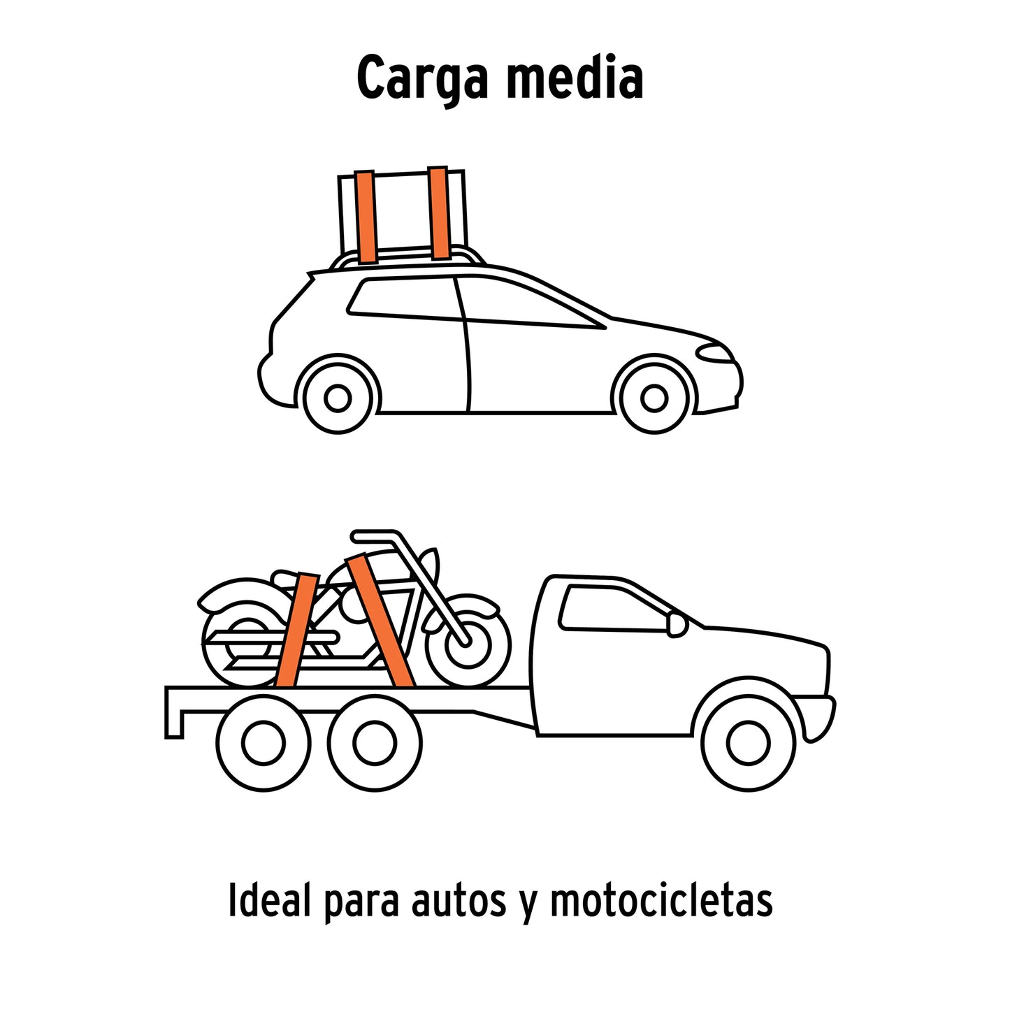 Sujetador con matraca carga maxima 3000KG, TRUPER