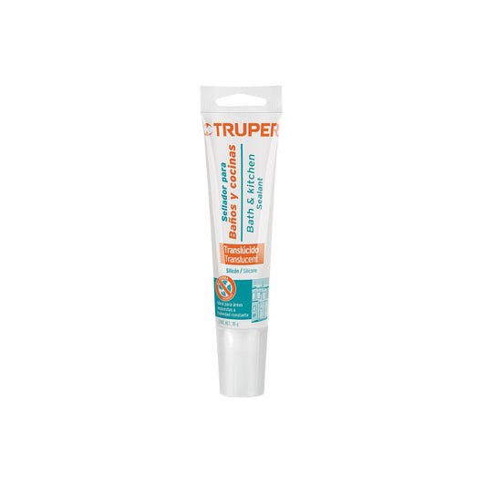 Sellador translúcido para baños y cocinas, 85 g, TRUPER
