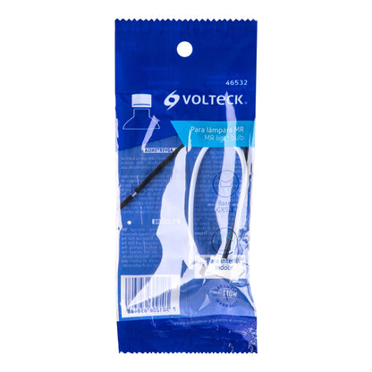 Portalámpara De Porcelana Para Mr, Base Bipin,Volteck