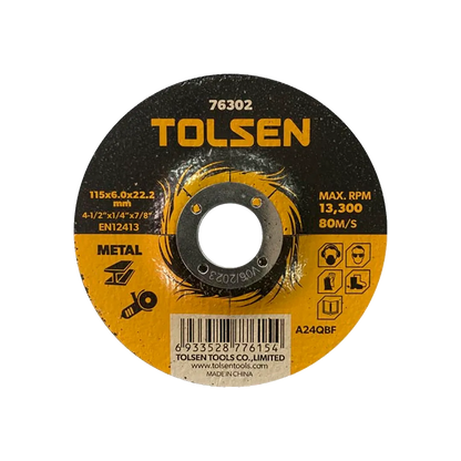 Disco para pulir metal de 4 1/2" TOLSEN