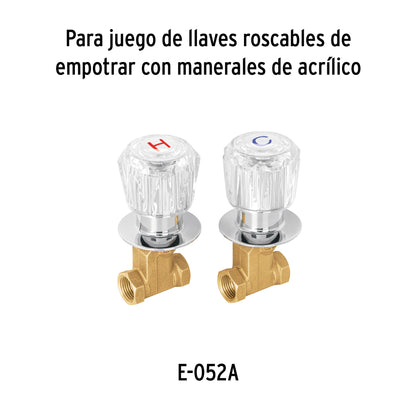 Cartucho de compresión para llaves de empotrar, Basic y Aqua FOSET