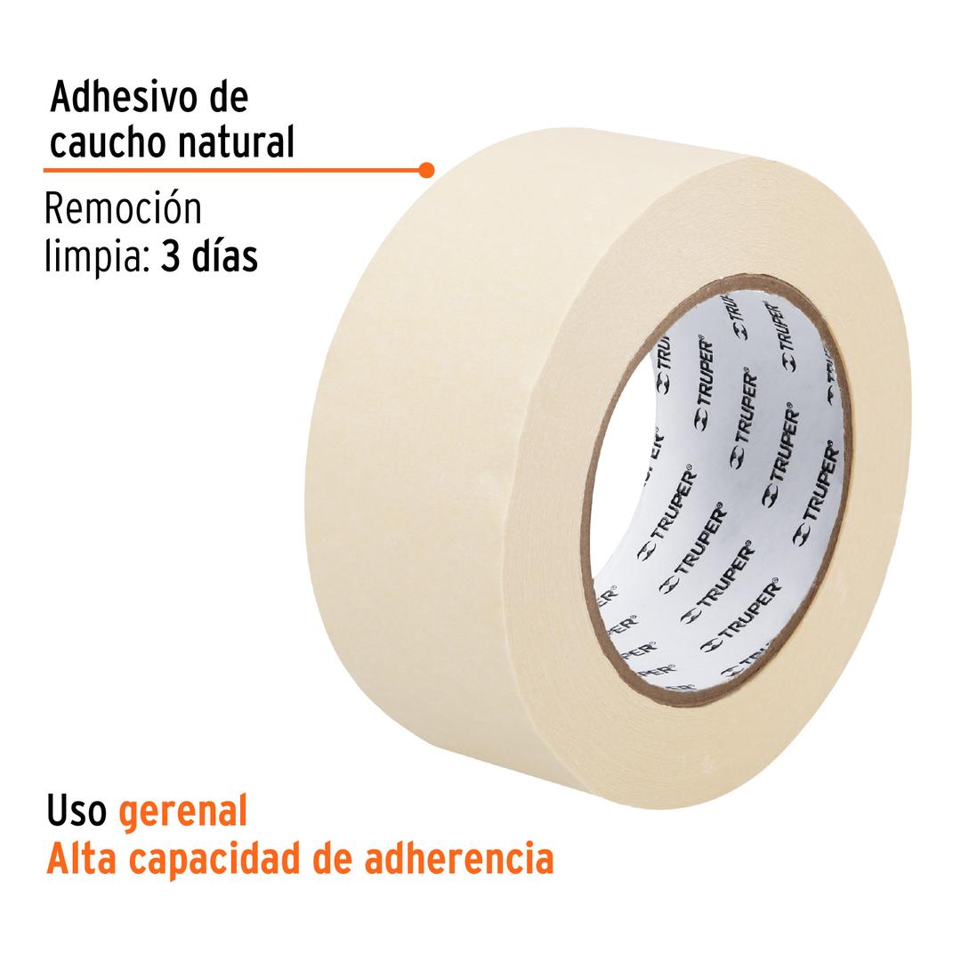 Cinta masking tape de 2" x 50 m, TRUPER