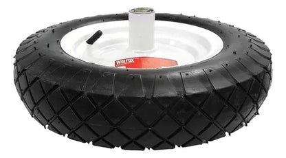 Llanta reforzada carretilla 14"x3" Completa