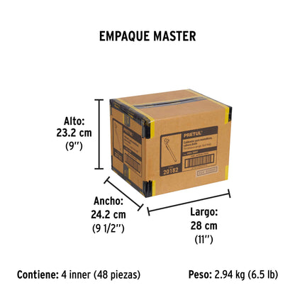 Calibrador de presión 50 psi, cabeza doble, PRETUL