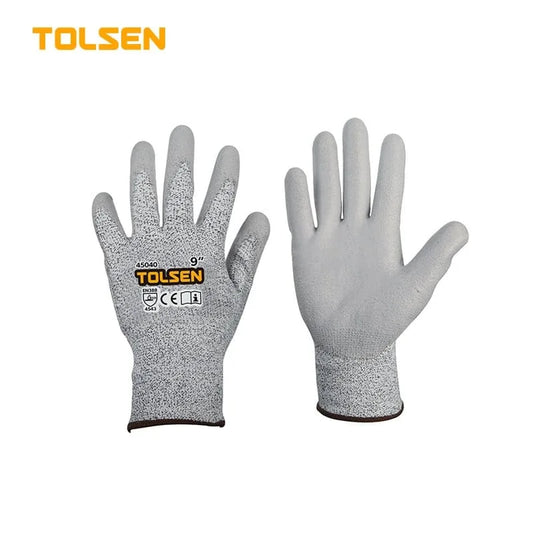 Guantes de caucho con protección 9" TOLSEN