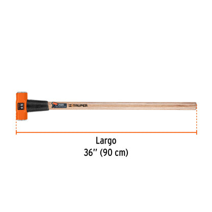 Marro octagonal 6 lb, mango de madera 36", Truper
