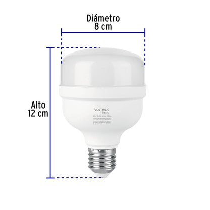 Lámpara Led Alta Potencia 20W, luz día Volteck Basic