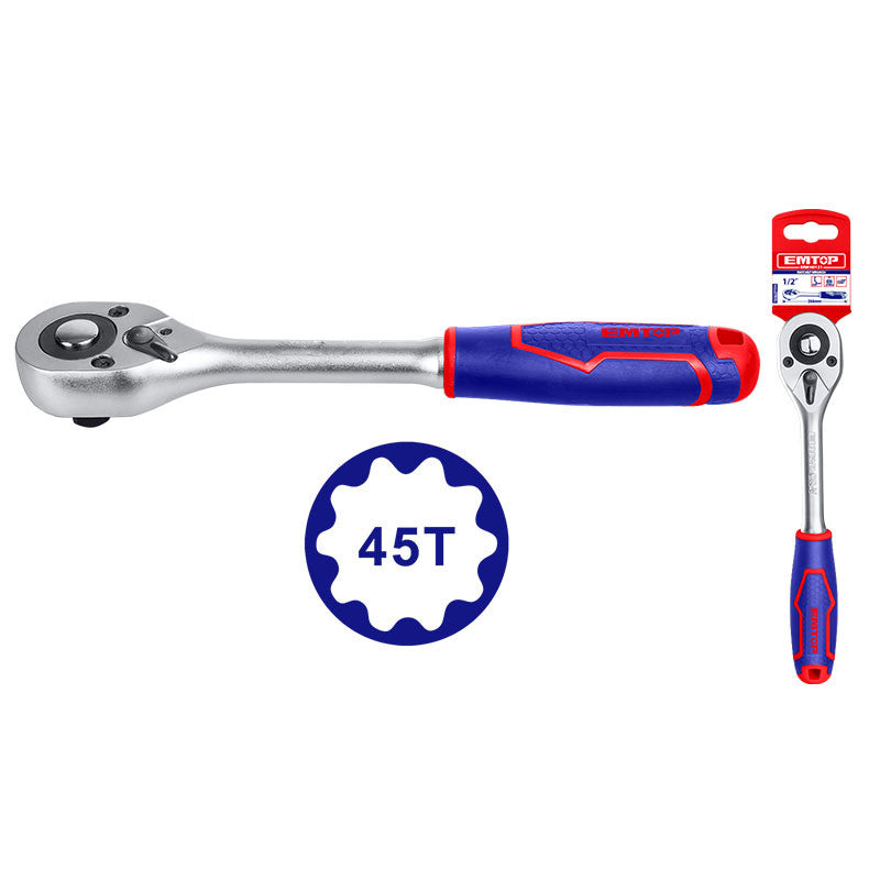 Ratch tipo pera de 1/2" con desconexion rapida, cromo vanadio EMTOP