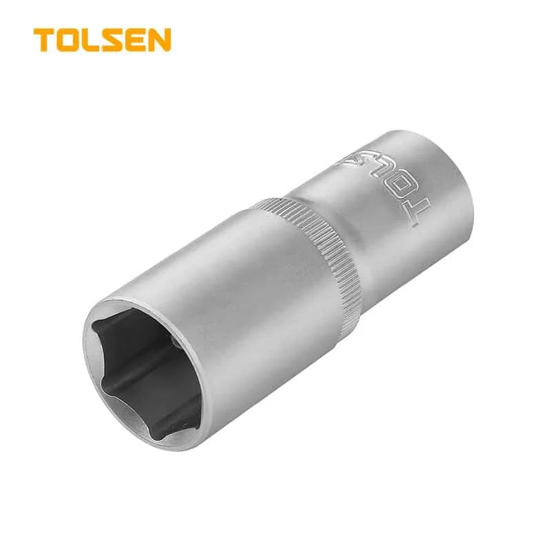 Copa milimetrica industrial larga de 1/2" x 27mm TOLSEN