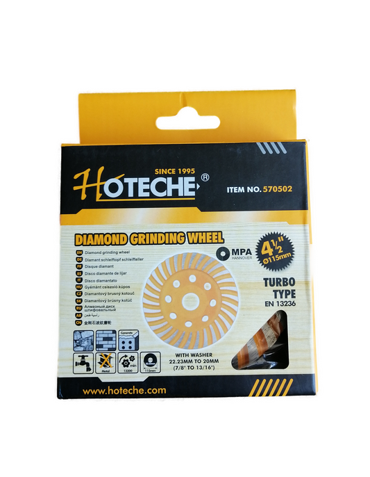Disco Diamantado para pulir concreto turbo 4 1/2 HOTECHE